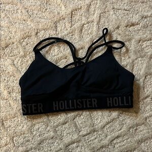 Hollister Midnight Strappy Sports Bra